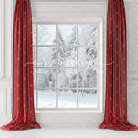 White and Red Window