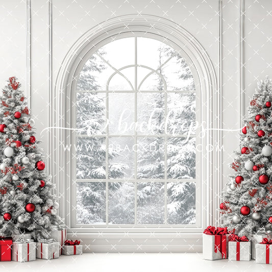 Silver and Red Window