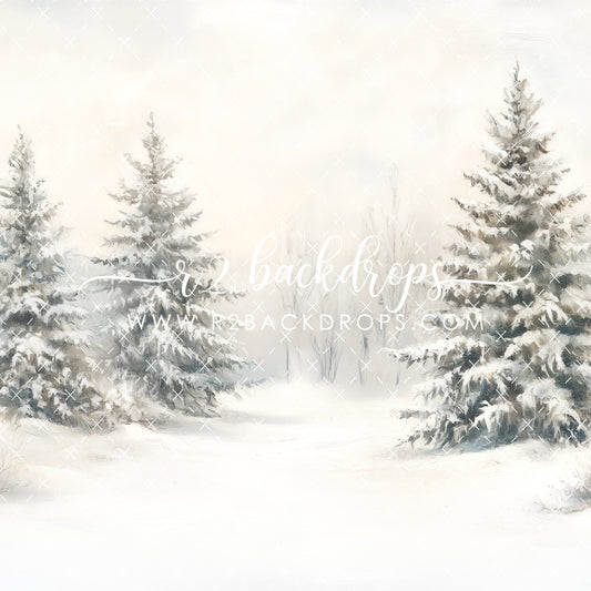 White Winter Scene