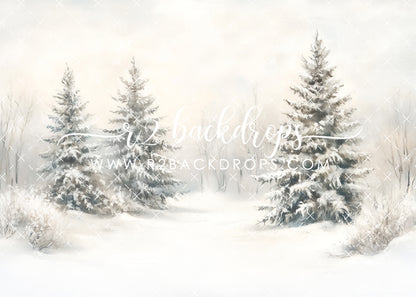 White Winter Scene