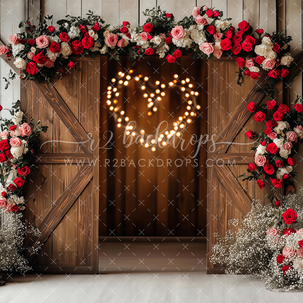 Rose and Heart Door