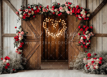 Rose and Heart Door