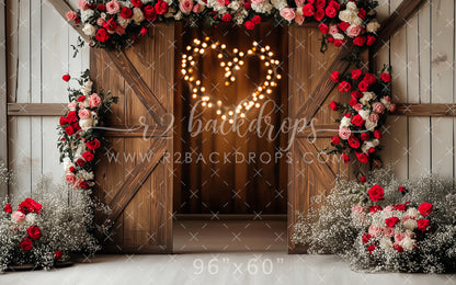 Rose and Heart Door