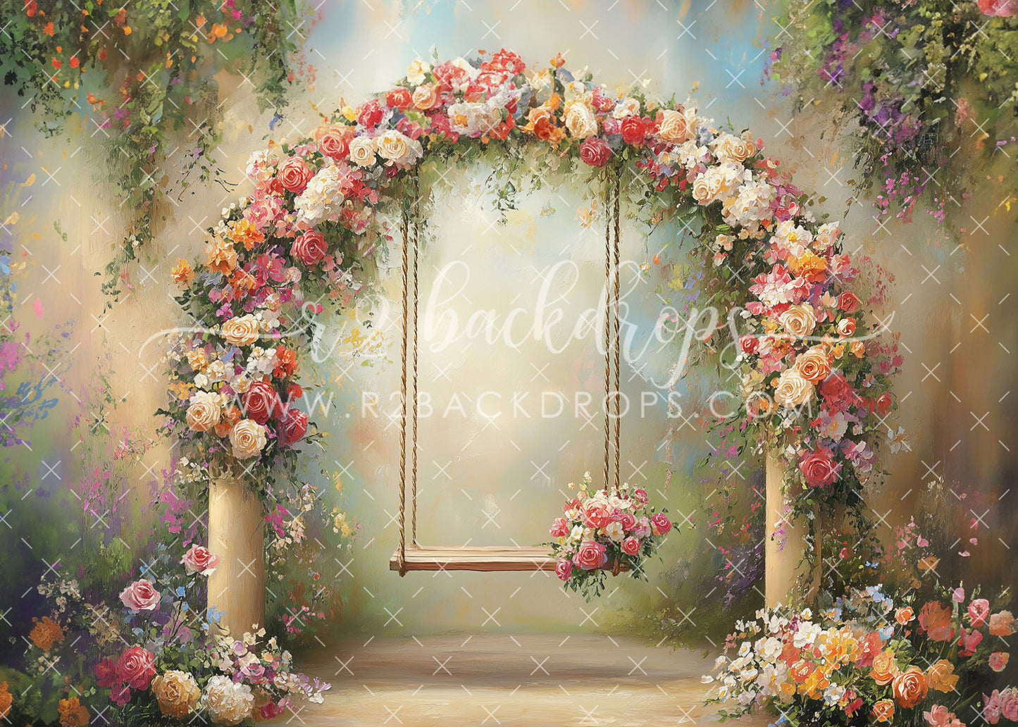 Floral Garden Swing