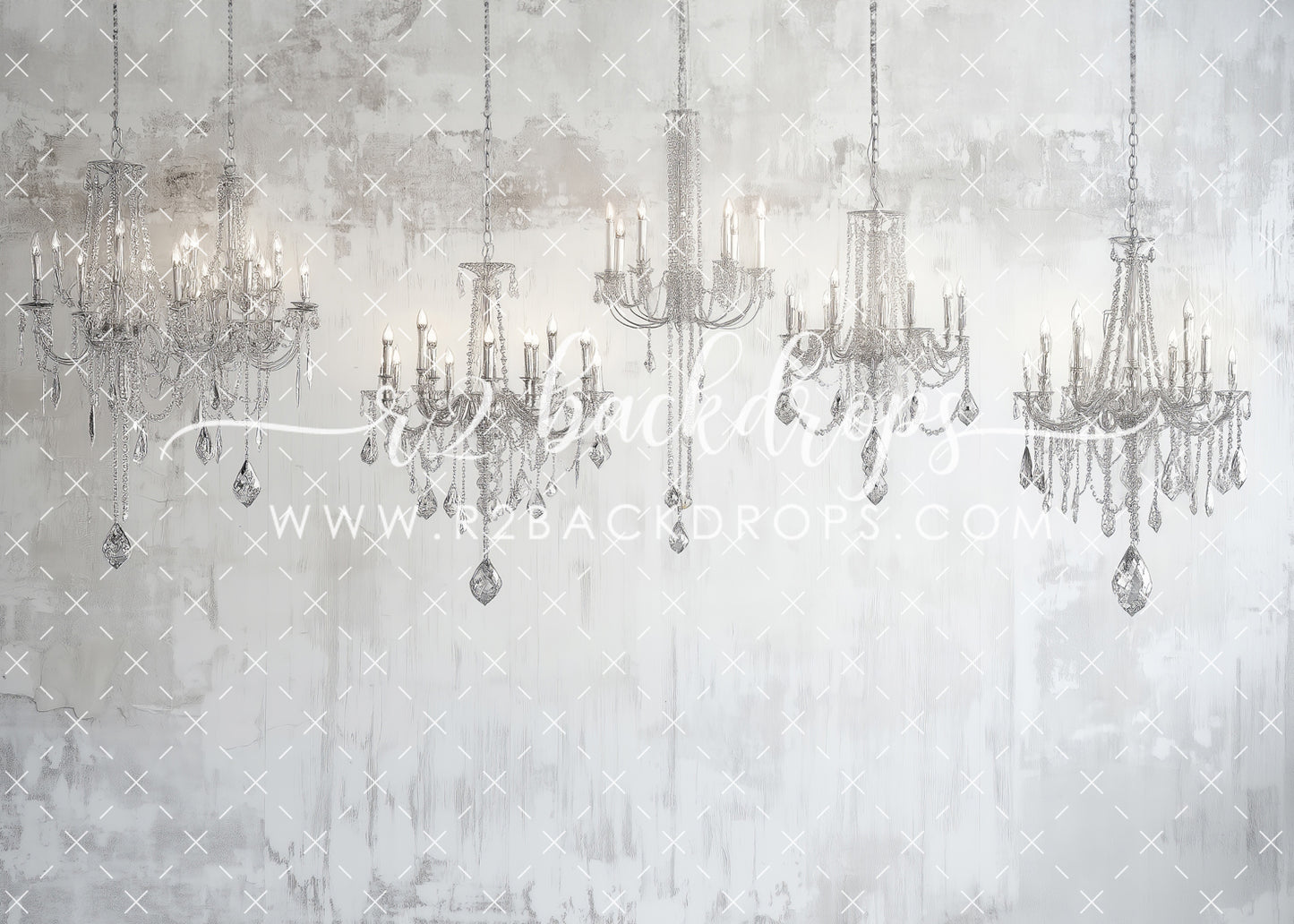 Textured Chandelier Wall