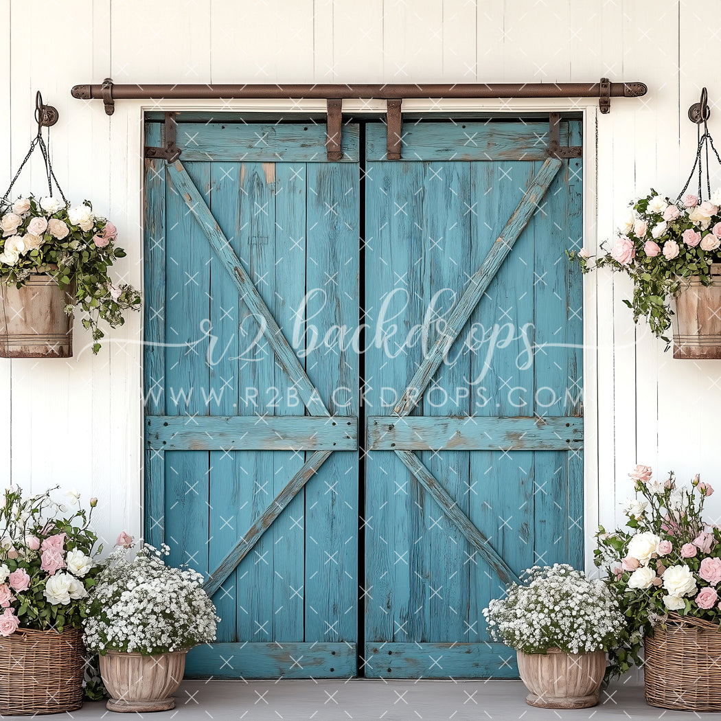 Spring Blue Door