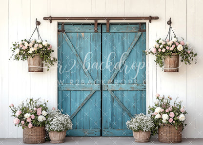 Spring Blue Door