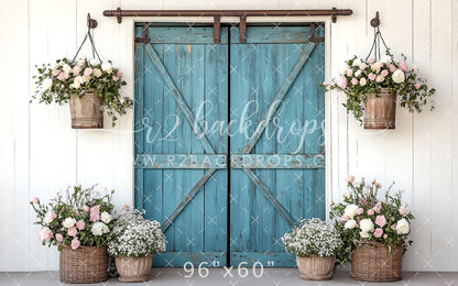 Spring Blue Door