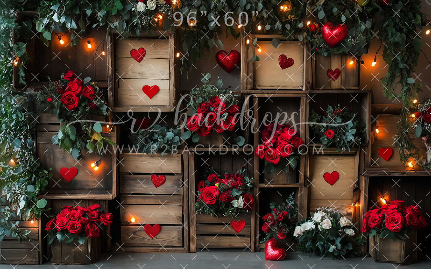 Rustic Valentine Crates