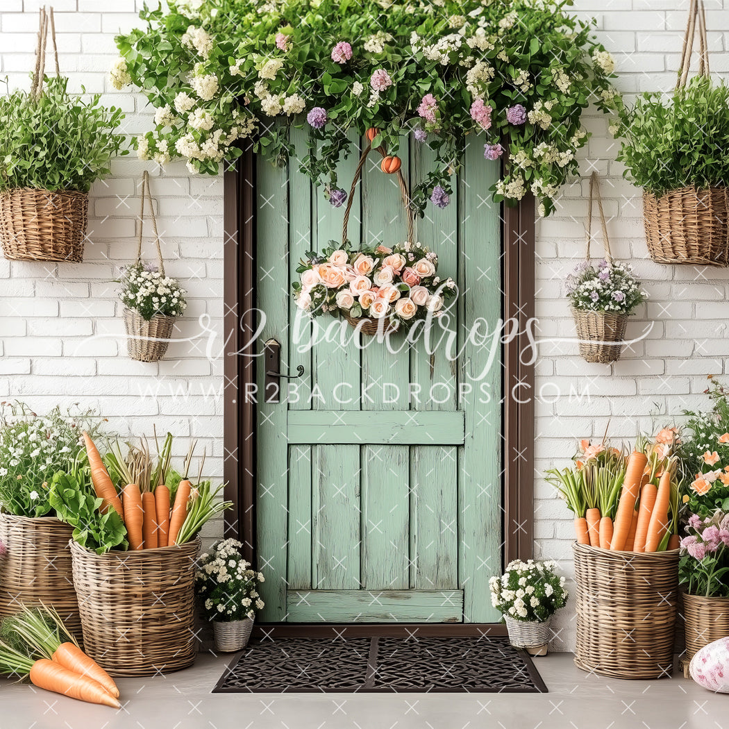 White Brick Spring Door – r2backdrops