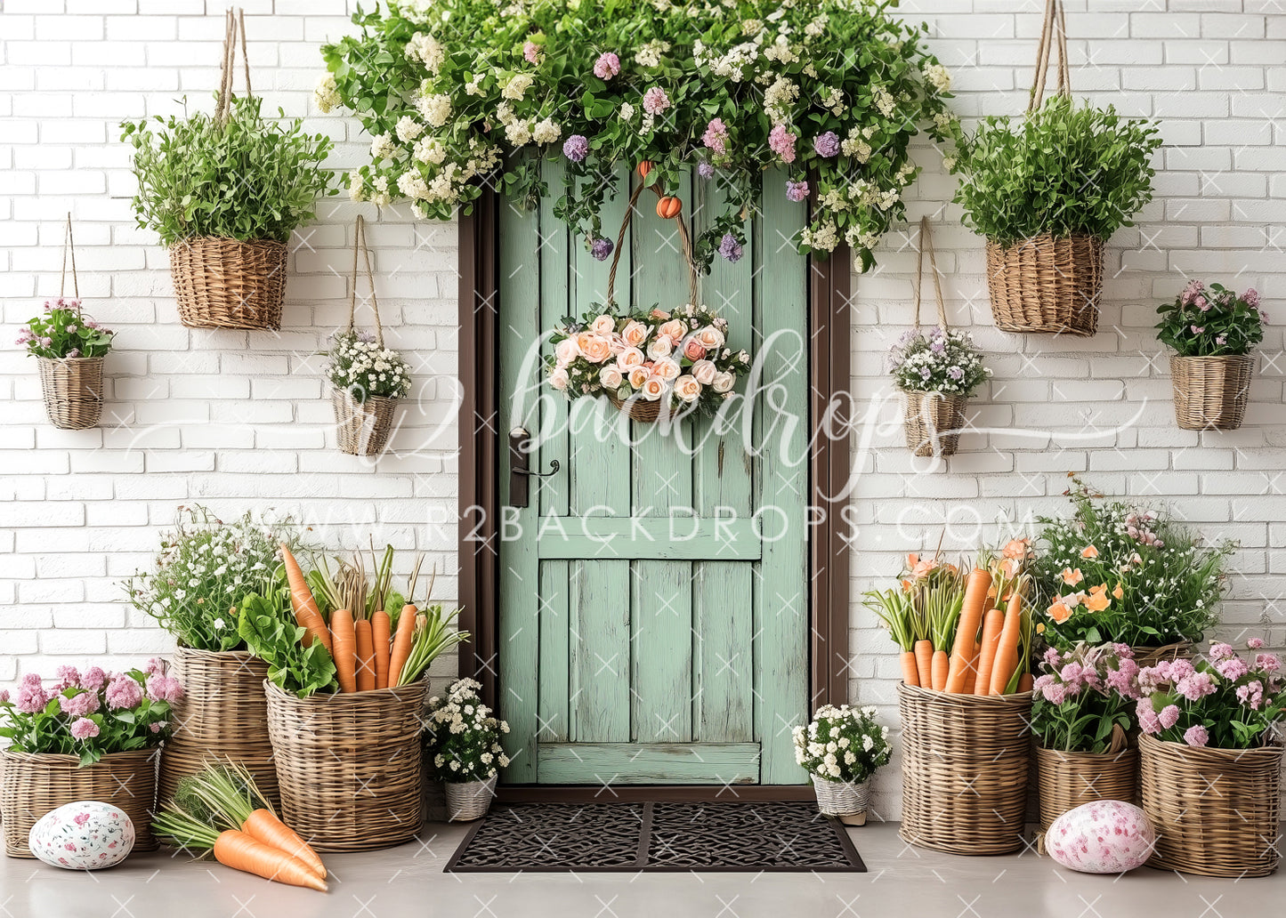 White Brick Spring Door