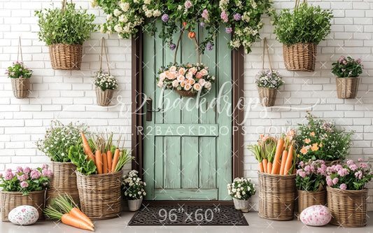 White Brick Spring Door