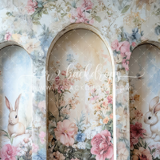 Floral Bunny Wall