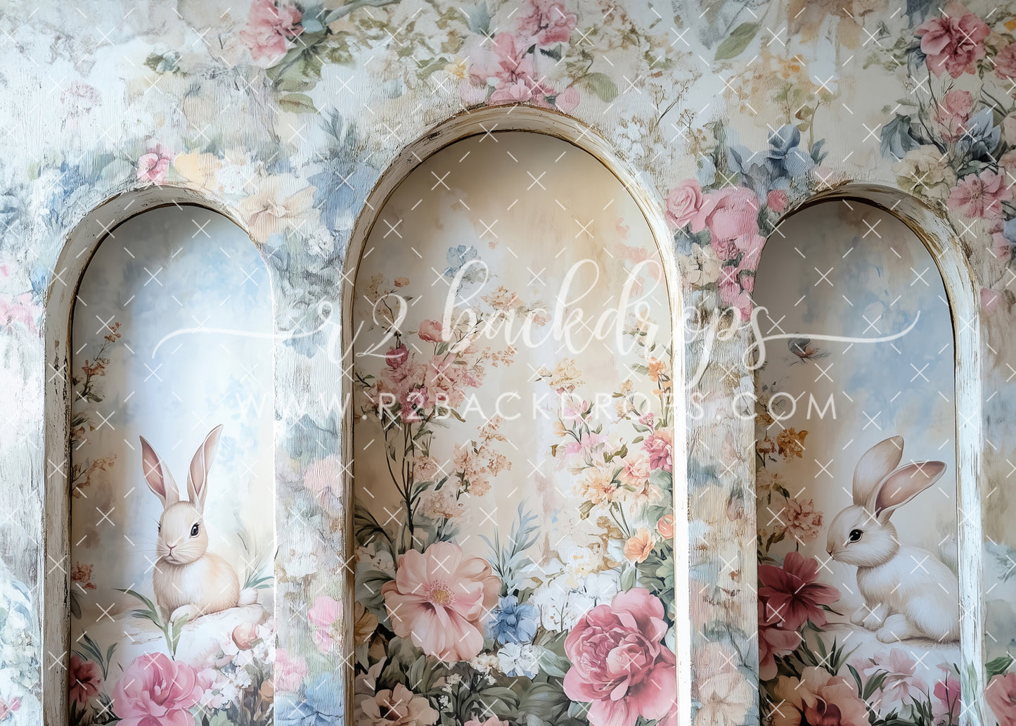 Floral Bunny Wall