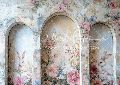 Floral Bunny Wall