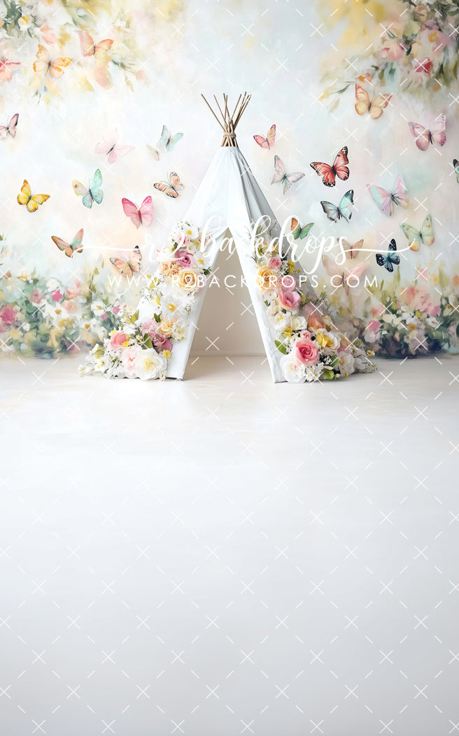 Avina Floral Tent - Optional Sweep