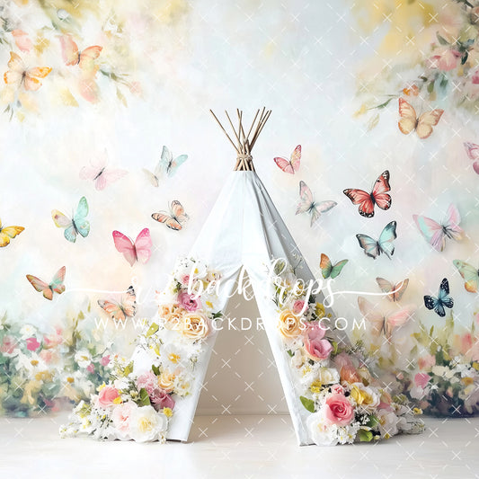 Avina Floral Tent - Optional Sweep