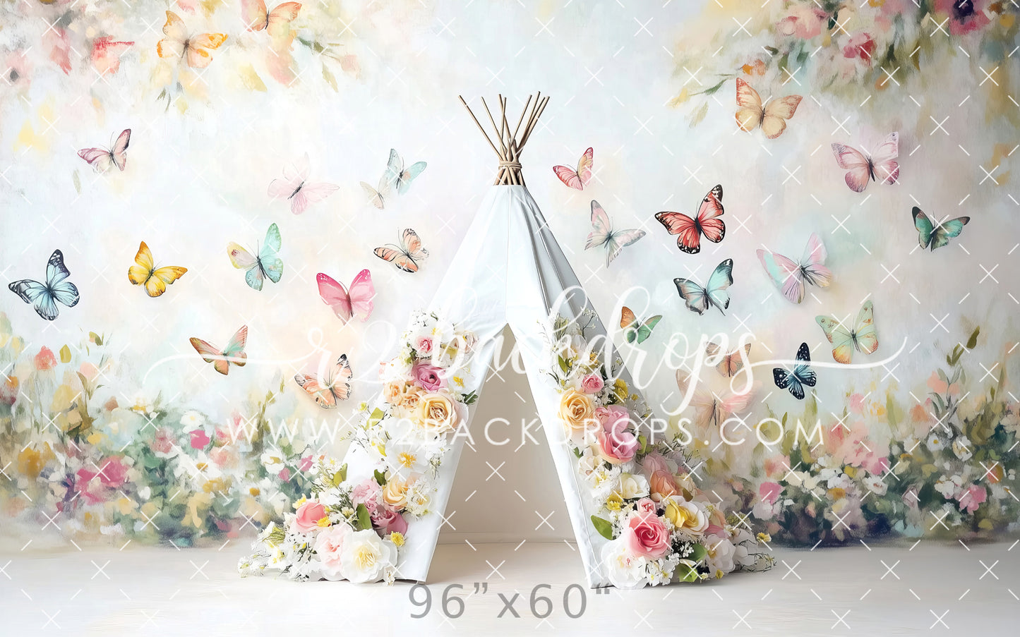 Avina Floral Tent - Optional Sweep