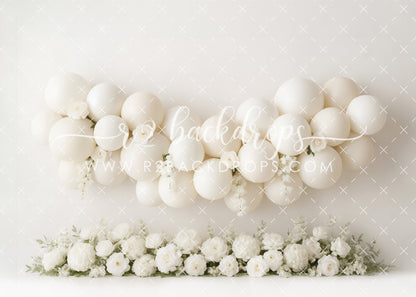 Neutral Floral Balloon Garland - Special Pricing