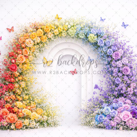 Floral Rainbow Arch
