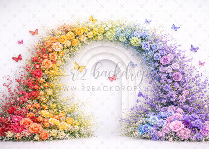 Floral Rainbow Arch