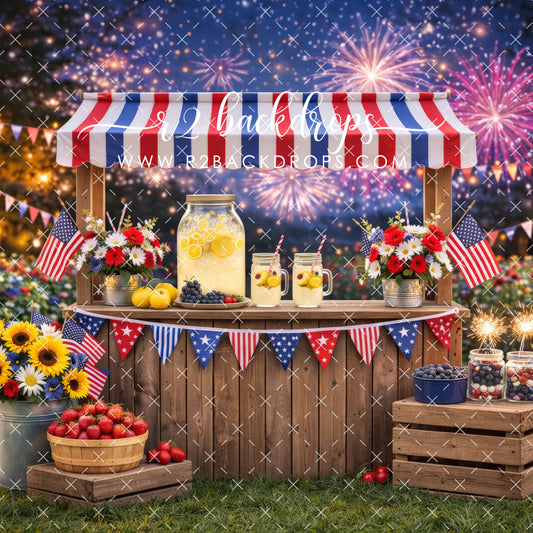 Red White and Blue Lemonade Stand