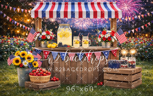 Red White and Blue Lemonade Stand