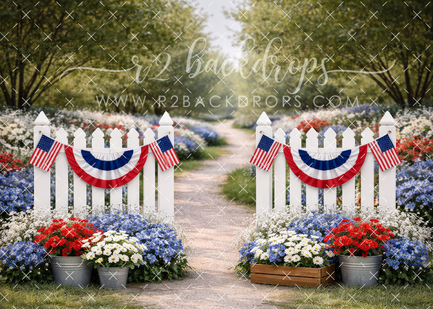 Stars and Stripes Fence (Optional Sweep)