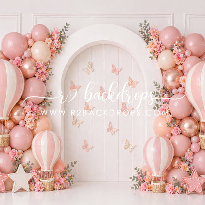 Pink Hot Air Arch (Optional Sweep)