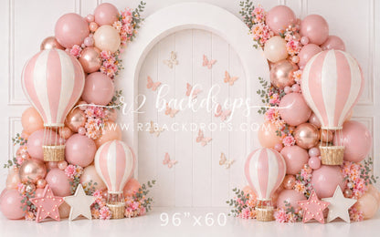 Pink Hot Air Arch (Optional Sweep)