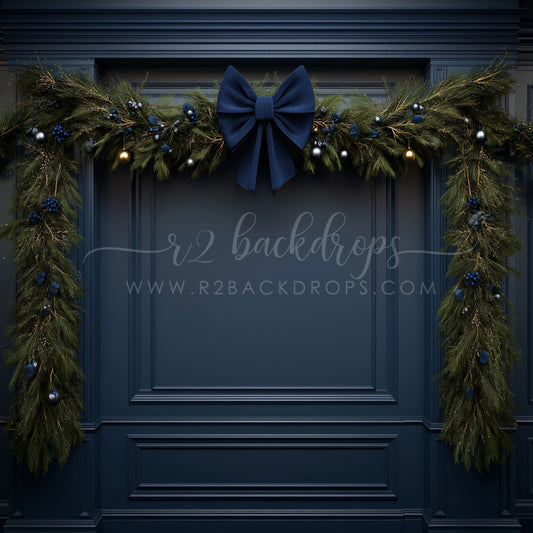 Navy Garland Wall