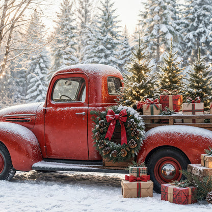 Red Holiday Truck