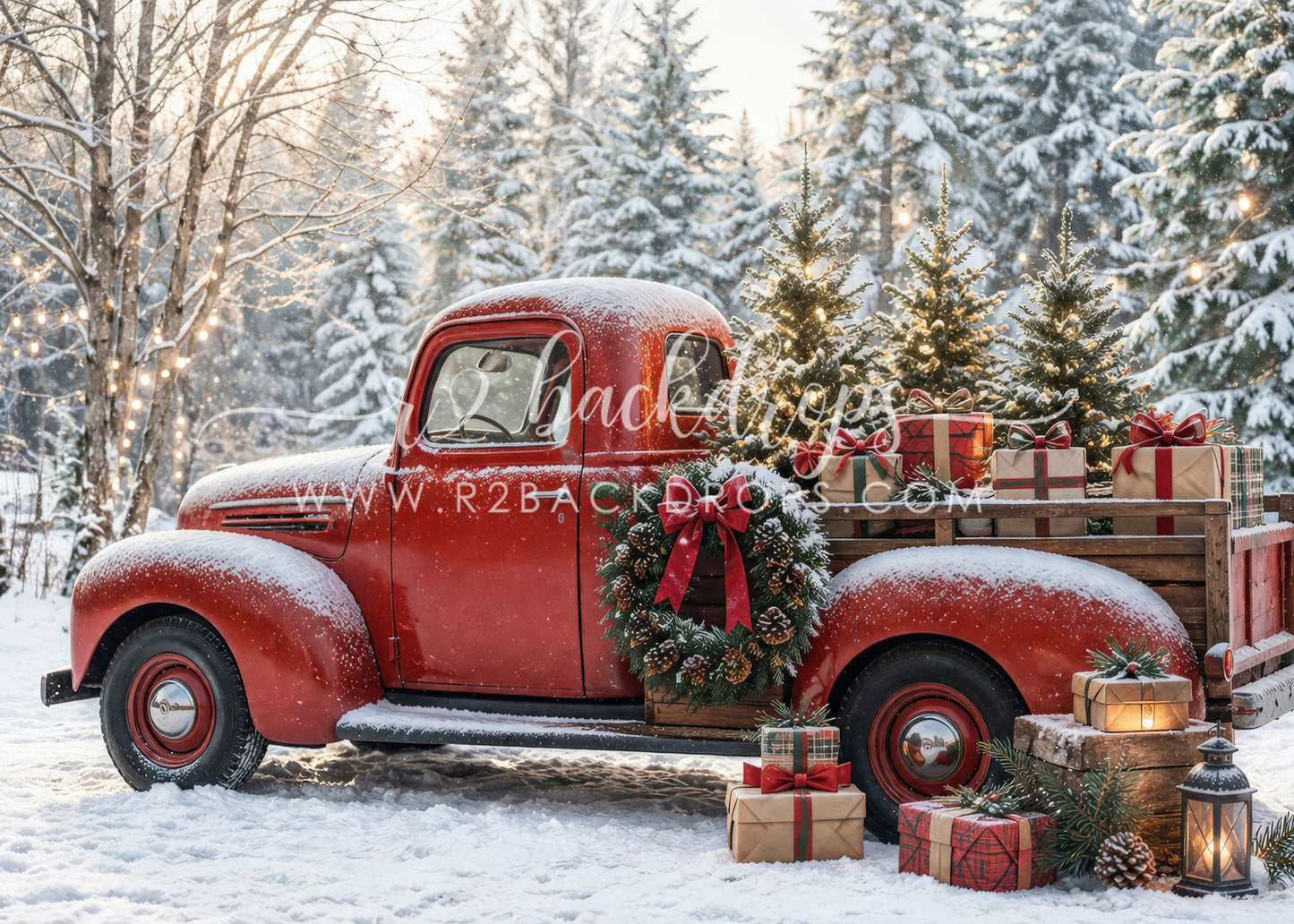 Red Holiday Truck