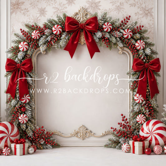 Bow and Peppermint Arch (Optional Sweep)
