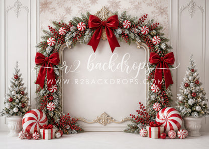 Bow and Peppermint Arch (Optional Sweep)