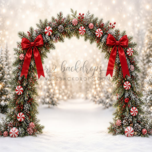 Peppermint Snow Arch (Optional Sweep)