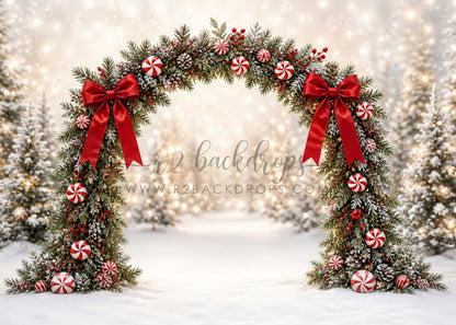 Peppermint Snow Arch (Optional Sweep)