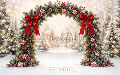 Peppermint Snow Arch (Optional Sweep)