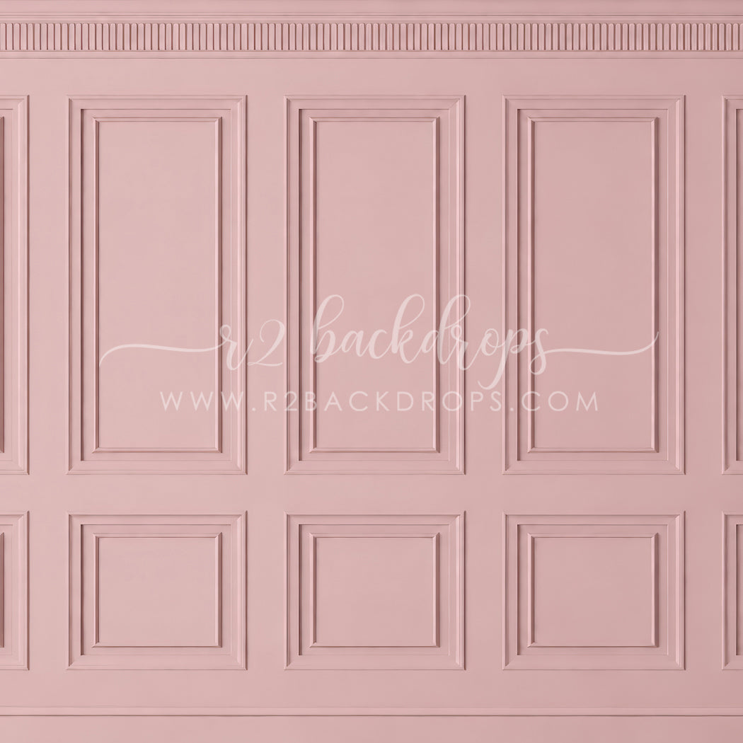 Soft Dusty Pink Wainscoting (Optional Sweep)
