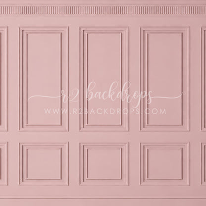 Soft Dusty Pink Wainscoting (Optional Sweep)