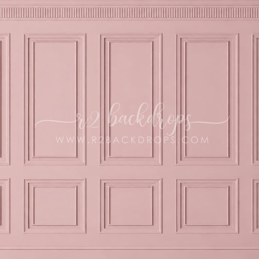 Soft Dusty Pink Wainscoting (Optional Sweep)