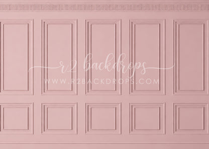 Soft Dusty Pink Wainscoting (Optional Sweep)
