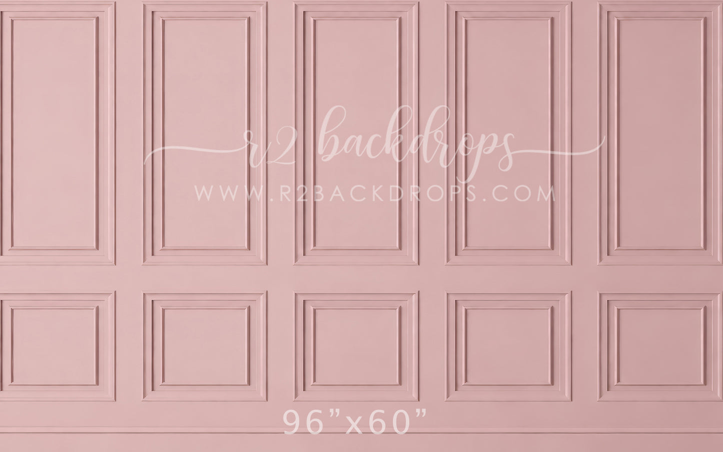 Soft Dusty Pink Wainscoting (Optional Sweep)
