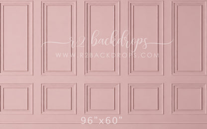 Soft Dusty Pink Wainscoting (Optional Sweep)