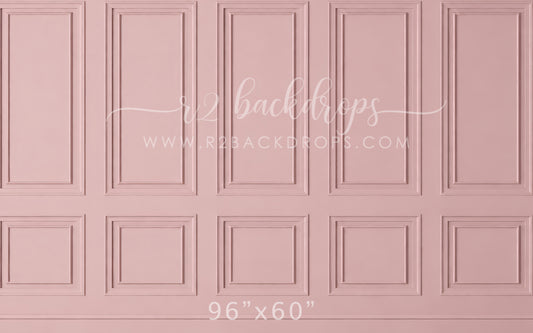 Soft Dusty Pink Wainscoting (Optional Sweep)