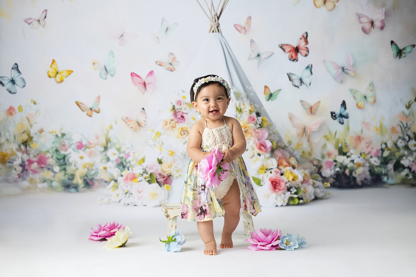 Avina Floral Tent - Optional Sweep