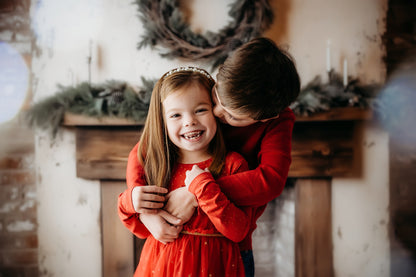 Holiday Brick Mantel