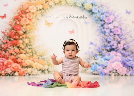 Floral Rainbow Arch