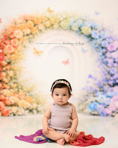Floral Rainbow Arch