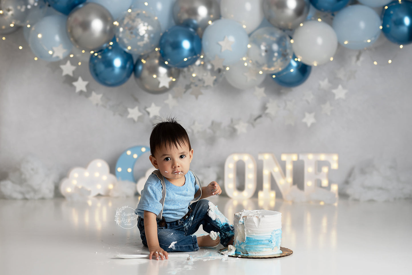 Moon and Stars Balloon Garland